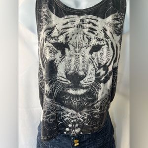 Tiger Charlotte Russe Tank Top Tee